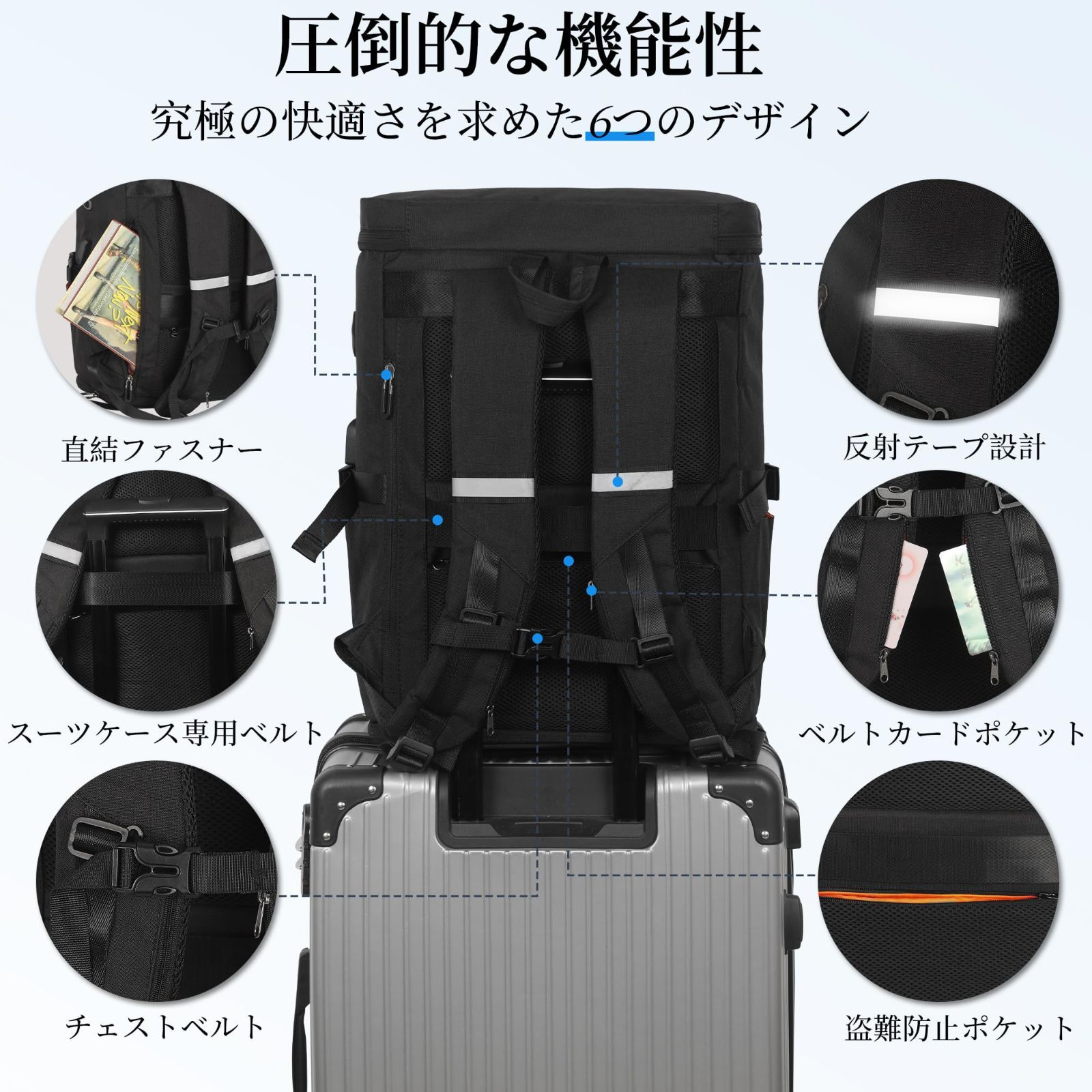 防水17インチ バックパック