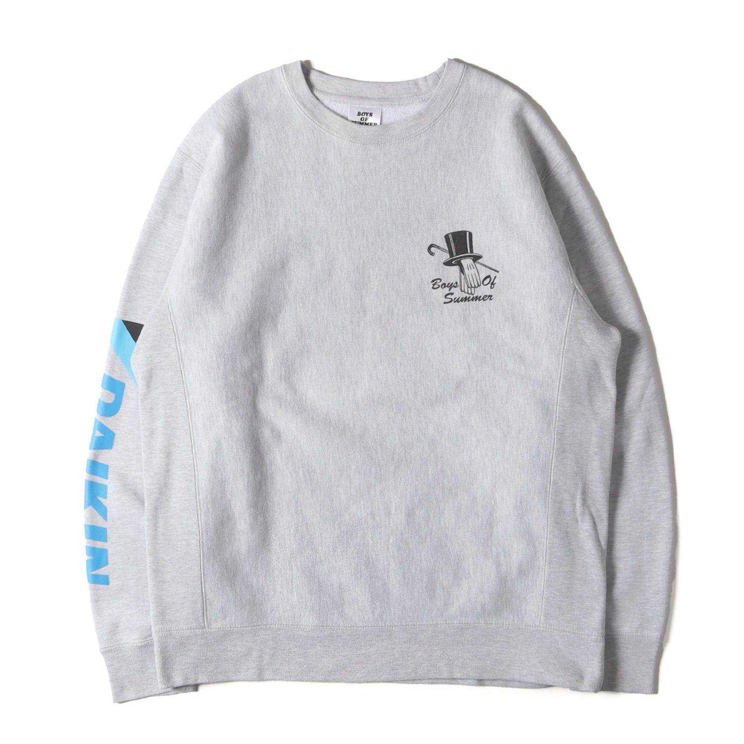 BOYS OF SUMMER ボーイズ オブ サマー スウェット サイズ L | TRIPSTER グラフィックプリント リバースウィーブ スウェットシャツ | ヘザーグレー | トップス トレーナー プルオーバー | コラボ メンズ