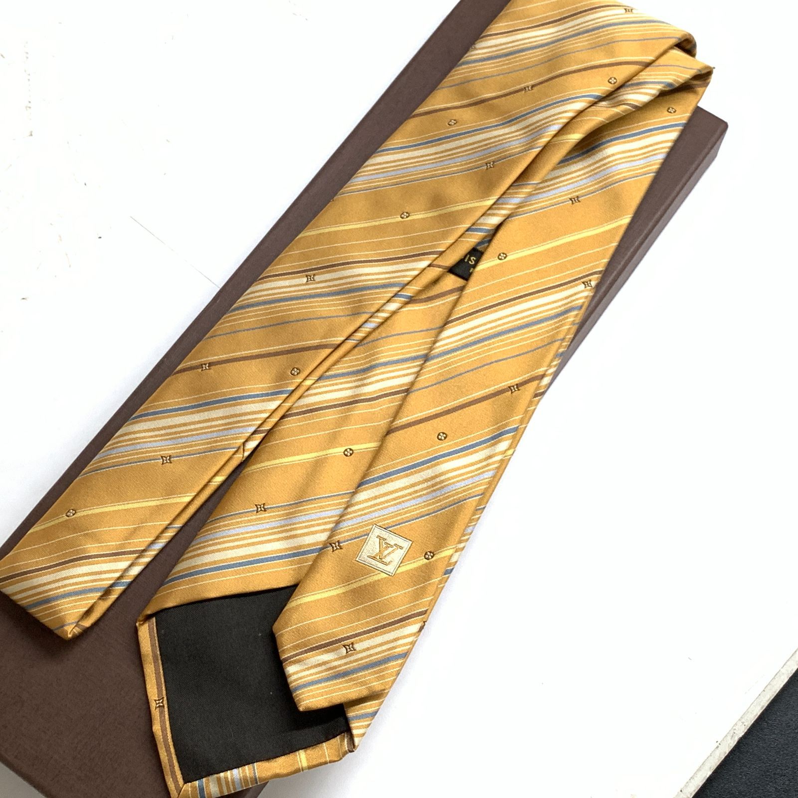 ヴィトンのネクタイ f001 H 1. 未使用 Louis Vuitton ルイヴィトン ネクタイ SILK 絹