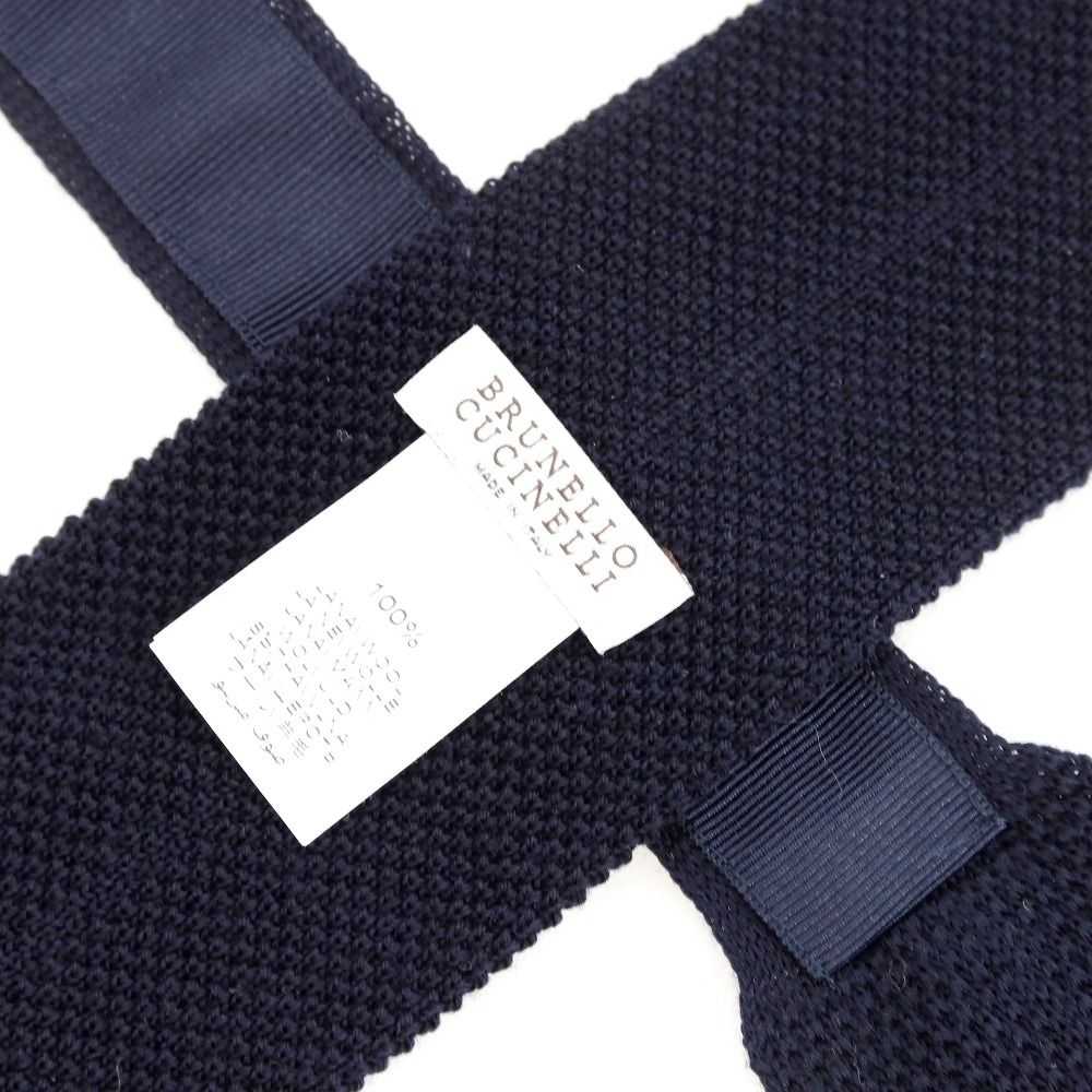 中古】ブルネロクチネリ Brunello Cucinelli ウール ニットタイ 