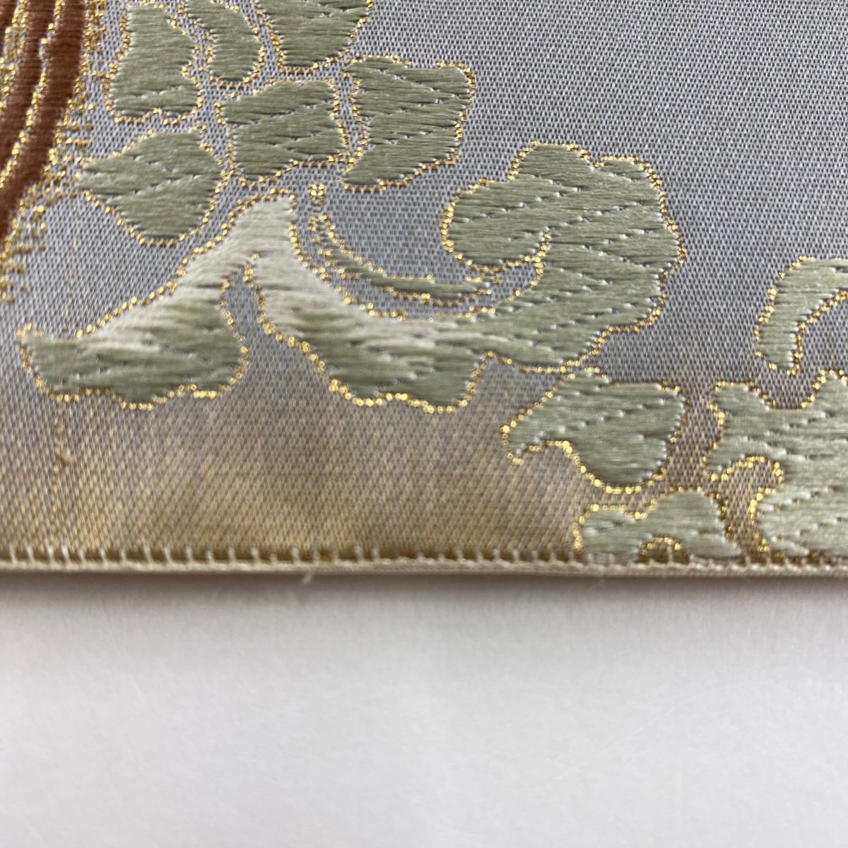 袋帯 秀品 花唐草 鳥 箔 唐織 薄紫 六通 正絹 【中古】 - メルカリ