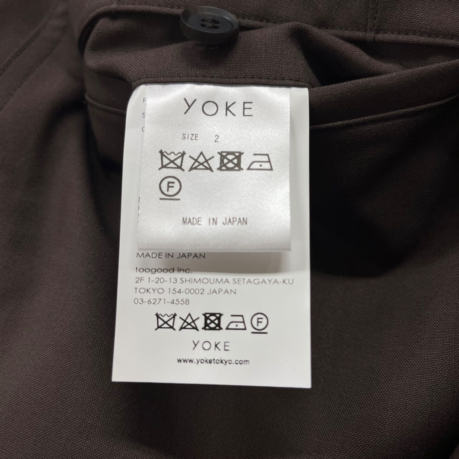 パンツ YOKE 24ss 2pleated Belted Wide Shorts 参考上代33000円 未使用品 YOKE 24SS 2PLEATED BELTED WIDE