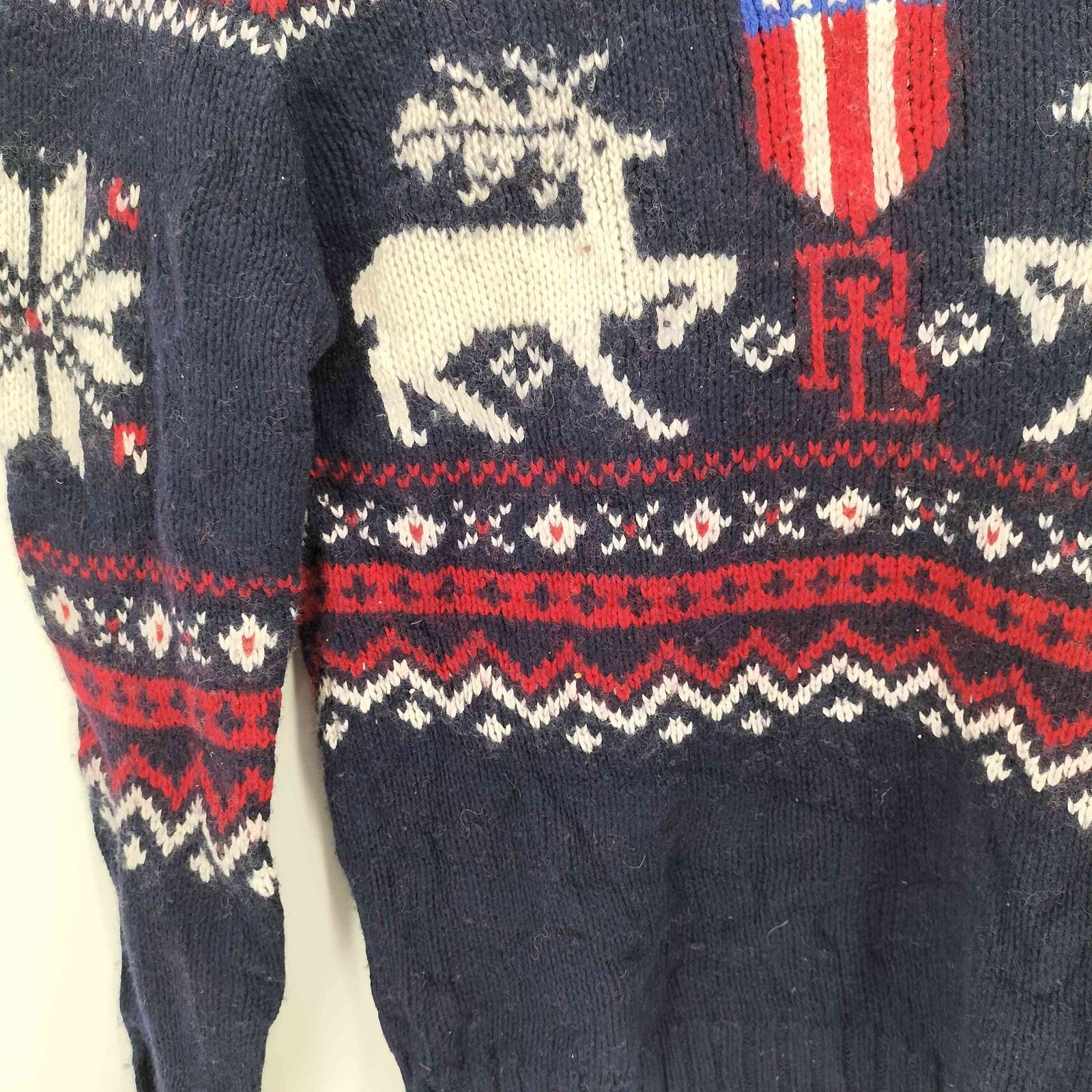 古着 ラルフローレン Ralph Lauren POLO by Ralph Lauren スノー柄 雪柄 ノルディックセーター レディースS相当 /eaa503018 ss2503_30 古着 ラルフローレン Ralph Lauren POLO by Ralph Lauren スノー
