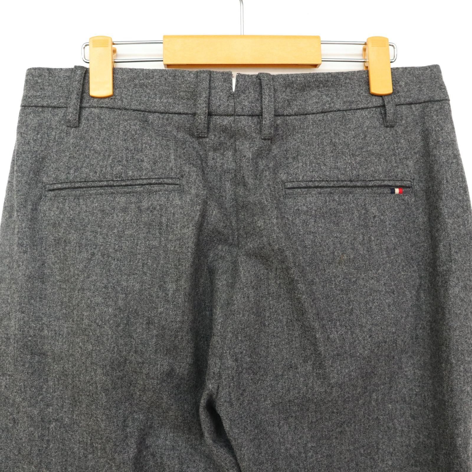 スラックス  MONCLER モンクレール　ウールパンツ グレー 　size46 スラックス MONCLER モンクレールウールパンツ グレー size46