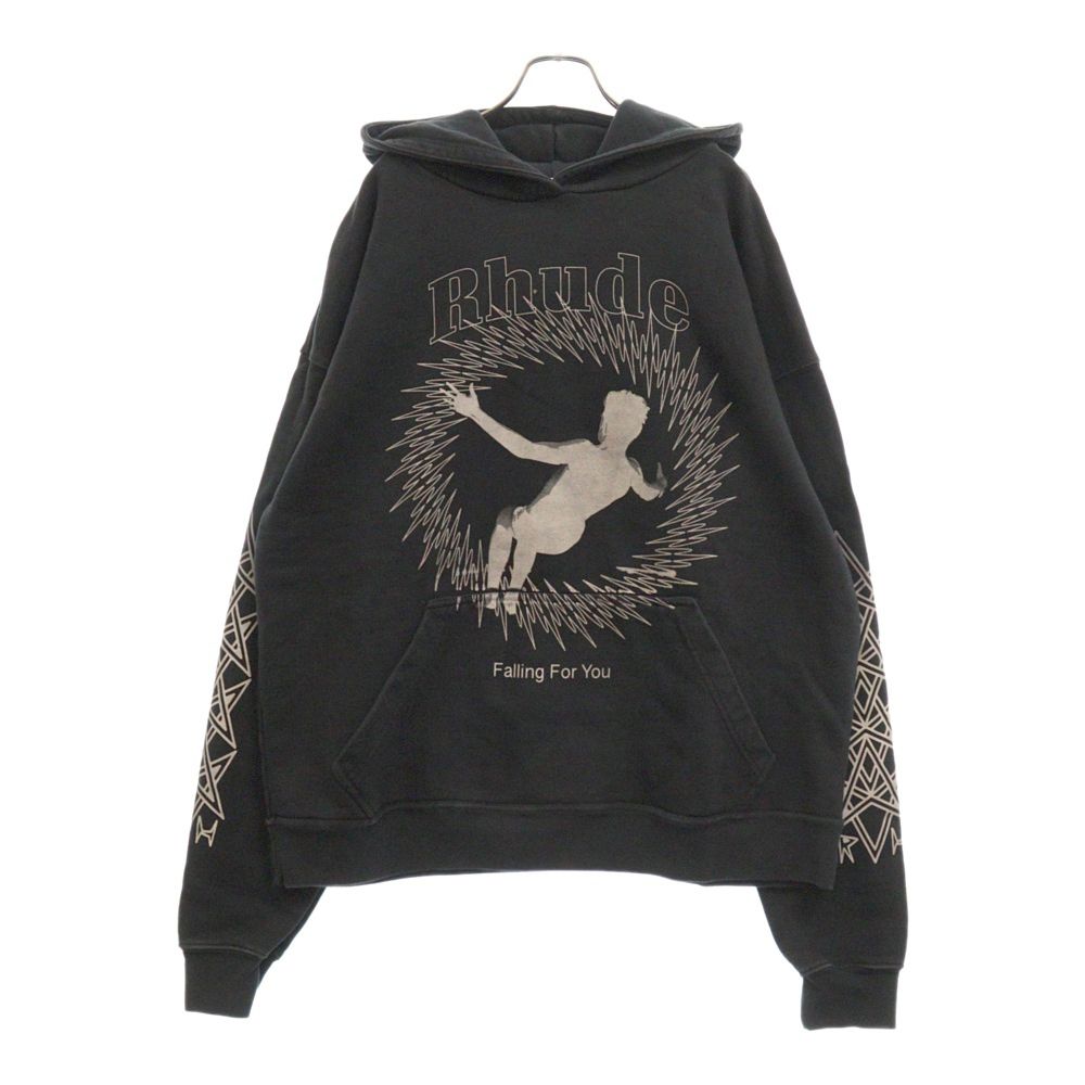 RHUDE (ルード) Falling For You Hoodie ロゴプリントプル RHUDE (ルード) Falling For You Hoodie ロゴプリントプル