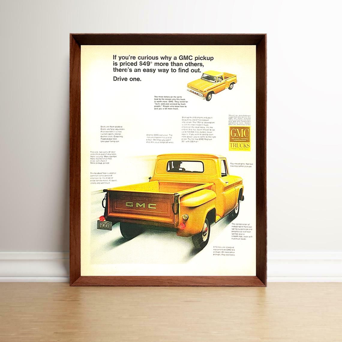 GMC ピックアップ トラック 1960年代 アメリカ ヴィンテージ 雑誌 広告 額付 ポスター 人気・おすすめ|売れ筋商品・話題商品におすすめ コスパ重視 安心配送 GMC ピックアップ トラック 1960年代 アメリカ ヴィンテージ 雑誌 広告 額付 ポスター 人気・おすすめ|売れ筋商品・話題商品におすすめ コスパ重視 安心配送