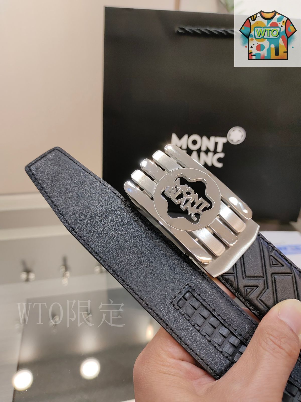 ✨未使用・付属品完備✨　Montblanc ベルト　メンズ　紳士　ロゴ　希少 カシスレザーベルト 35 mm - 高級ベルト – Montblanc® JP