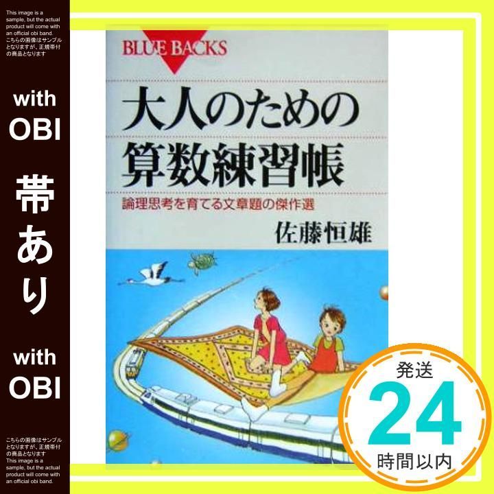 帯あり 大人のための算数練習帳―論理思考を育てる文章題の傑作選 ブルーバックス 佐藤 恒雄_07
