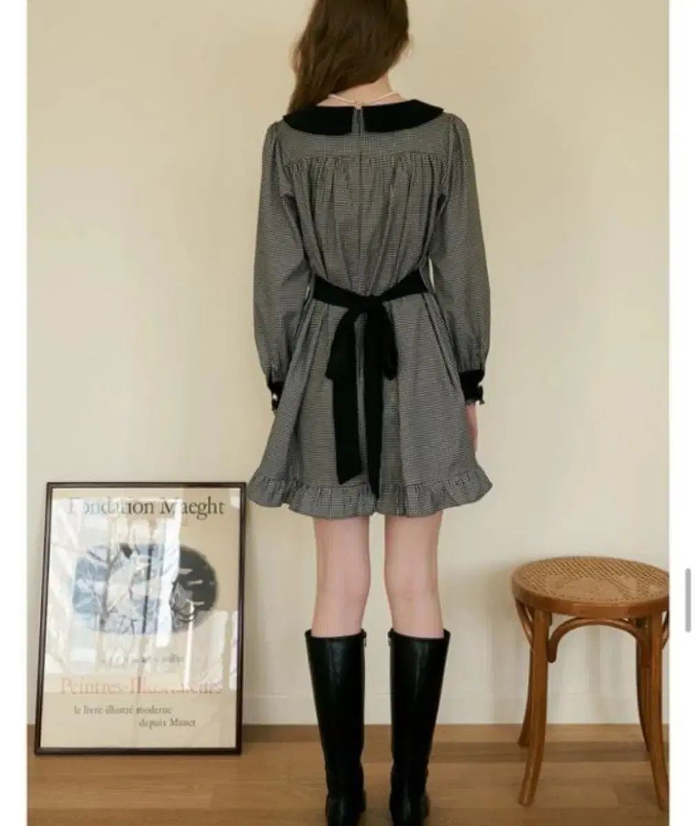 もっとダンライク チェック柄ワンピース