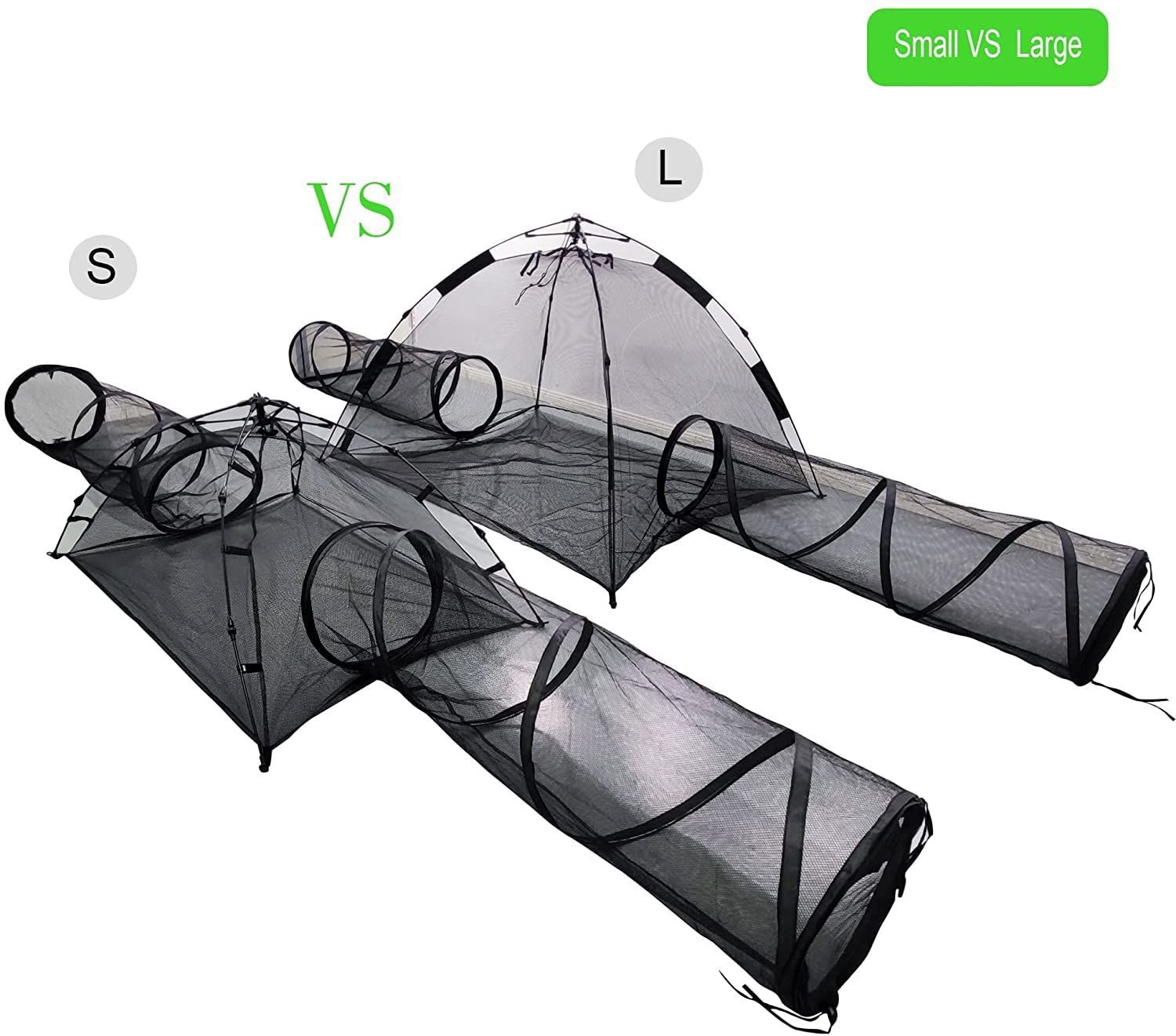 1ポータブル猫ゲームフェンス屋外折りたたみ式ダブルトンネル組み立て式猫テントポップアップ式ペットゲームテント猫子犬ウサギ小動物屋