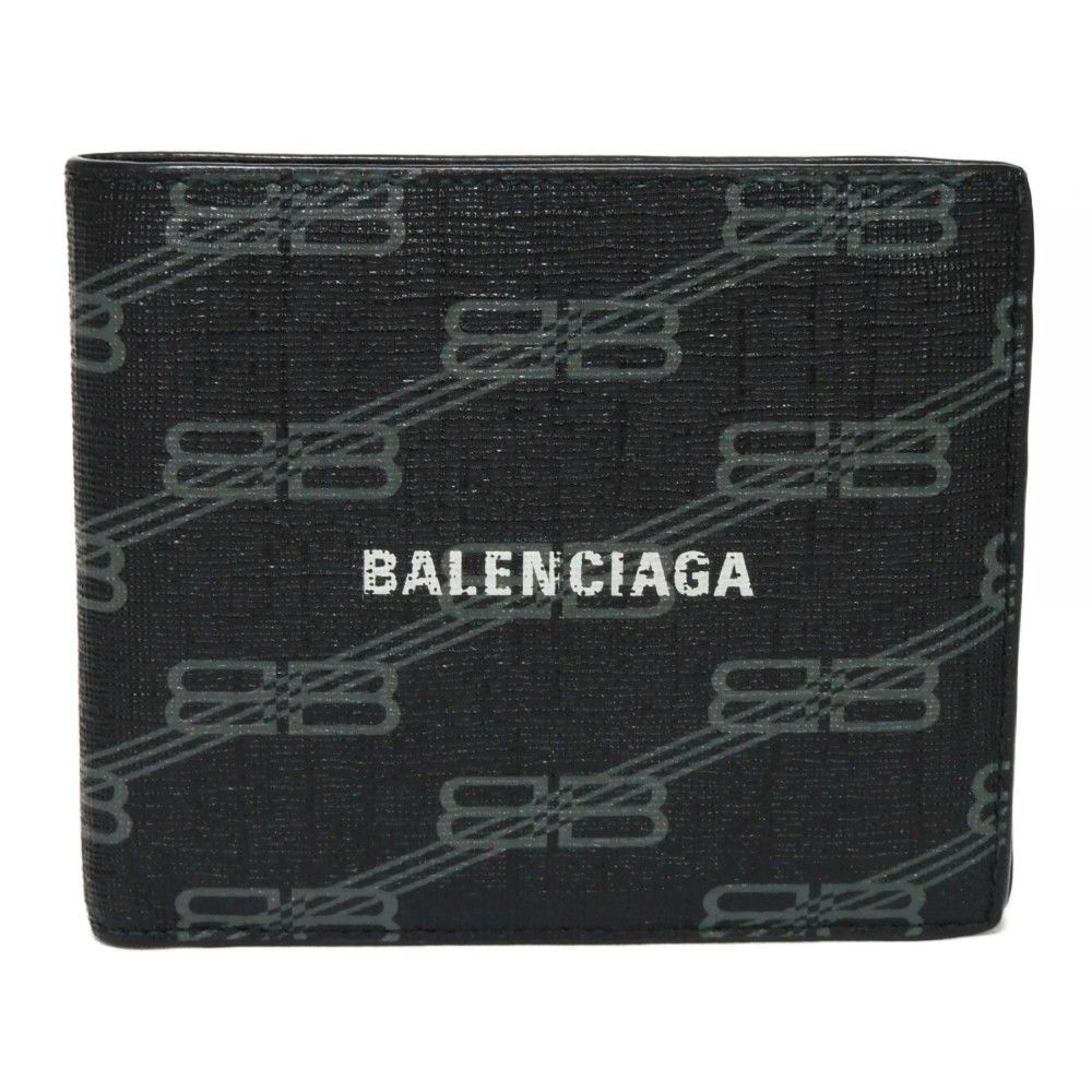 カラー黒BALENCIAGA　バレンシアガ　コインケース　小銭入れ　BBロゴメタル