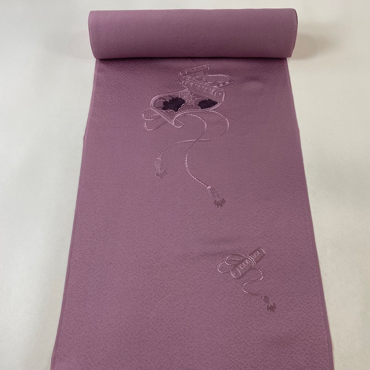 マ*ト様 丹後ちりめん　着物反物　正絹 SAKIKU-EN] 訳あり 正絹 小紋 着尺 丹後ちりめん 着物 反物 淡桃系 sk-100-