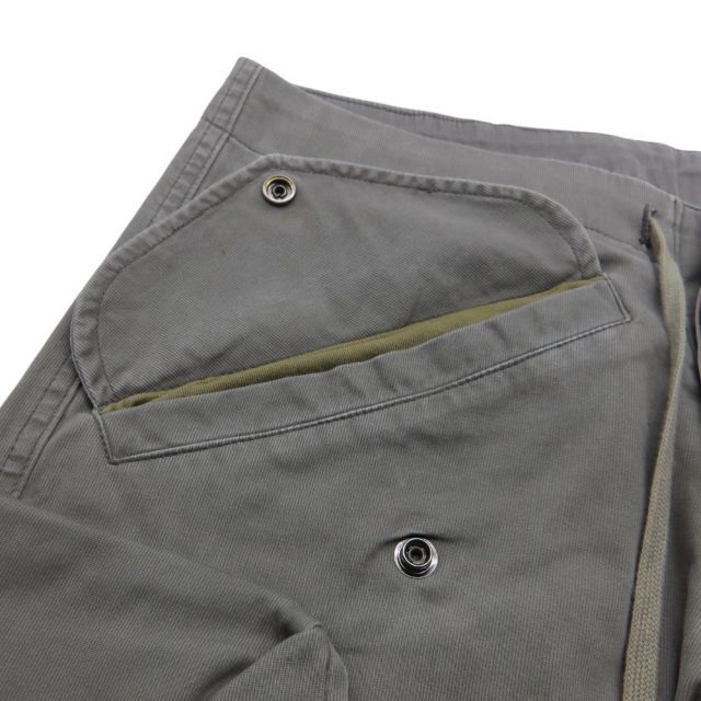 GREG LAUREN カーキ×グレー　パンツ GREG LAUREN 24aw BEDFORD MULTI CARGO PANT OLIVE サイズ1