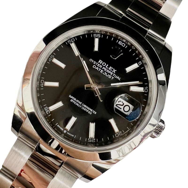 ロレックス ROLEX デイトジャスト41 126300　2023年4月ギャランティー SS メンズ 腕時計 ロレックス ROLEX デイトジャスト41 126300 2023年4月ギャランティー