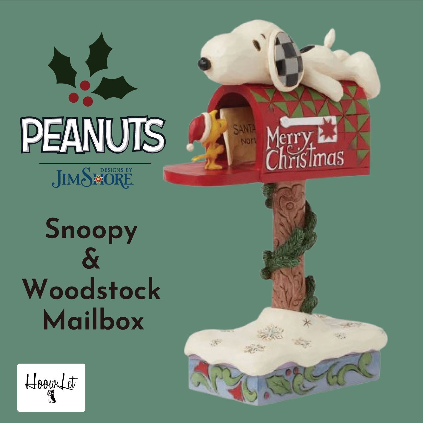 ジムショア 電車に乗るスヌーピーとウッドストック クリスマス