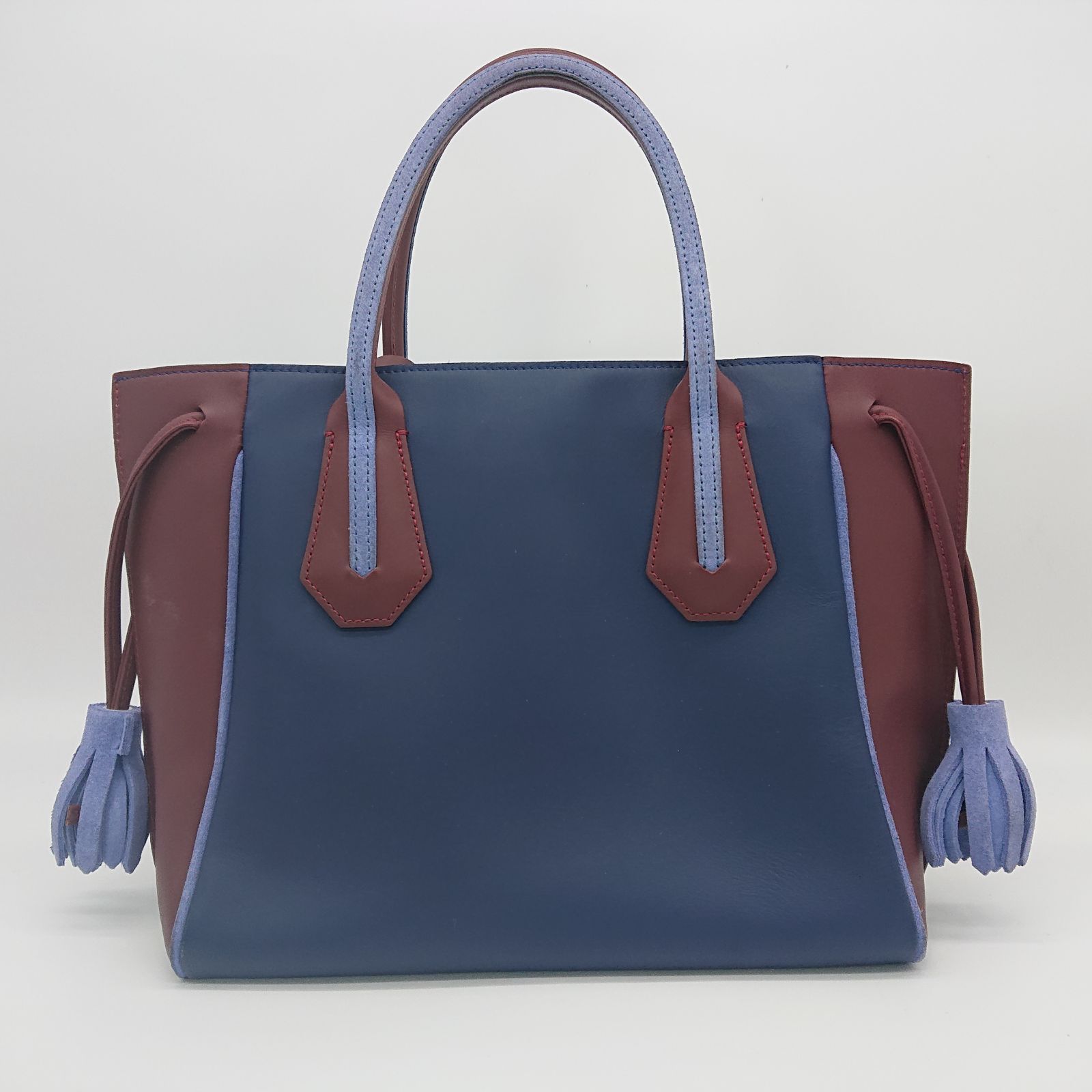 希少カラー】LONGCHAMP ロンシャン ペネロペ ハンドバッグ レザー タッセル ネイビー ブラウン - メルカリ