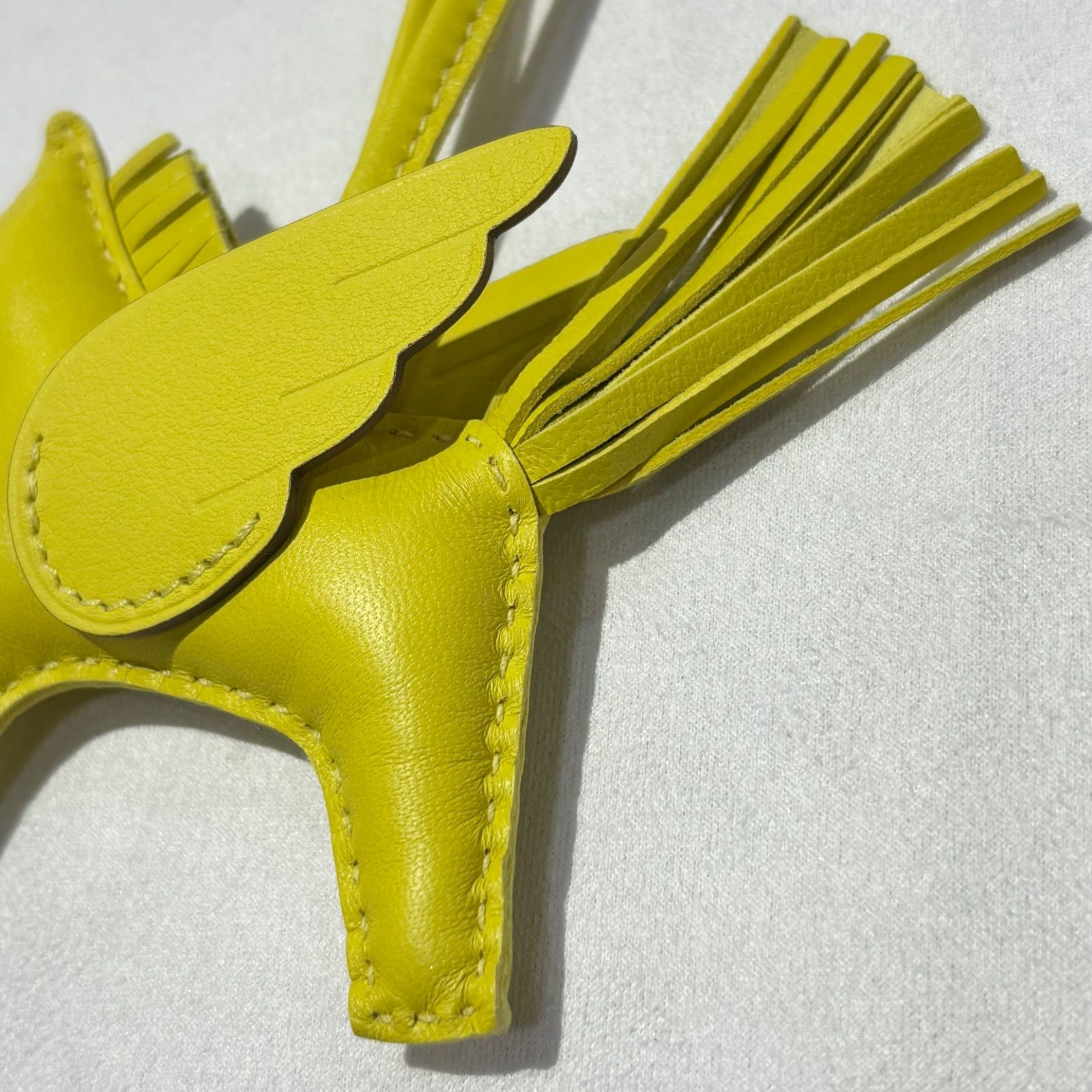 未使用品◎HERMESエルメス バックチャーム/PM/レザー/ロデオ/ペガサス 