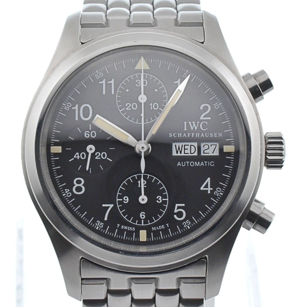 IWC IWC SCHAFFHAUSEN IW370603 メカニカル フリーガー クロノグラフ デイデイト 自動巻き メンズ美品 H#133524  - メルカリ