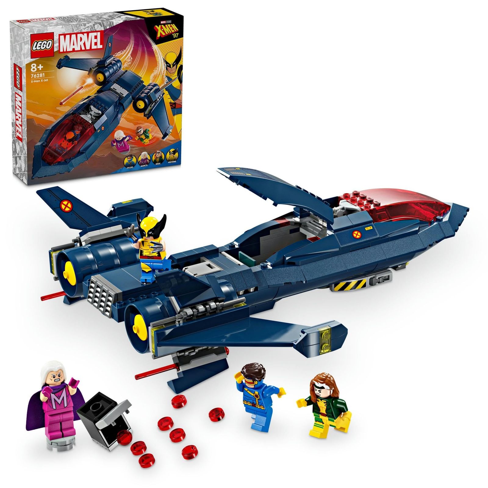 レゴ(LEGO) スーパー・ヒーローズ X-MEN X-ジェット おもちゃ 玩具 プレゼント 誕生日 ブロック クリスマス 男の子 女の子 子供 8歳 9歳 10歳 小学生 マーベル グッズ フィギュア 76281 [X-MEN X-ジェッ