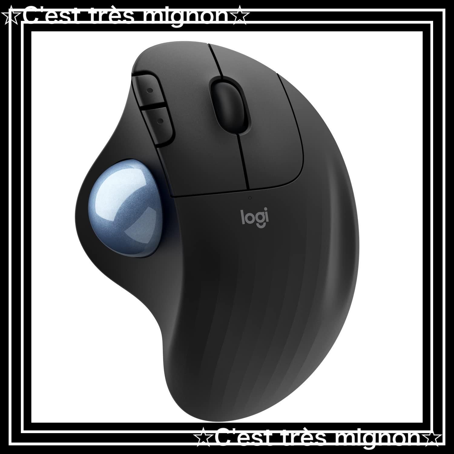 【残りわずか】ロジクール ワイヤレスマウス トラックボール 無線 M575S Bluetooth Unifying 5ボタン windows mac iPad 電池寿命最大24ケ月 M575 ブラック 国内正規品