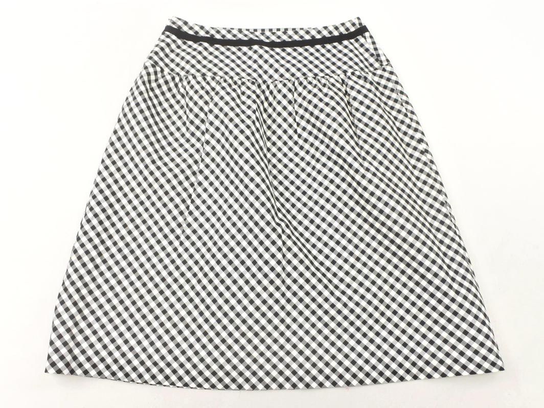 courreges クレージュ スカート チェック柄 ブラック 64-91 Courreges クレージュ チェック スカート size36/白x黒