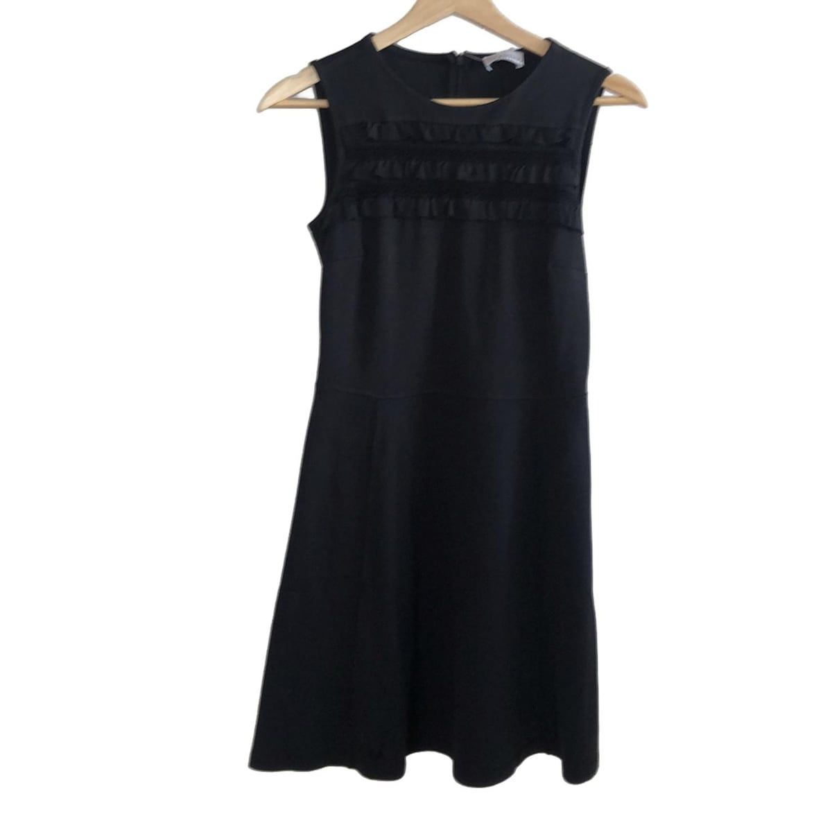 RED VALENTINO ブラック ノースリーブワンピース RED VALENTINO(レッドバレンチノ) ワンピース サイズXS レディース