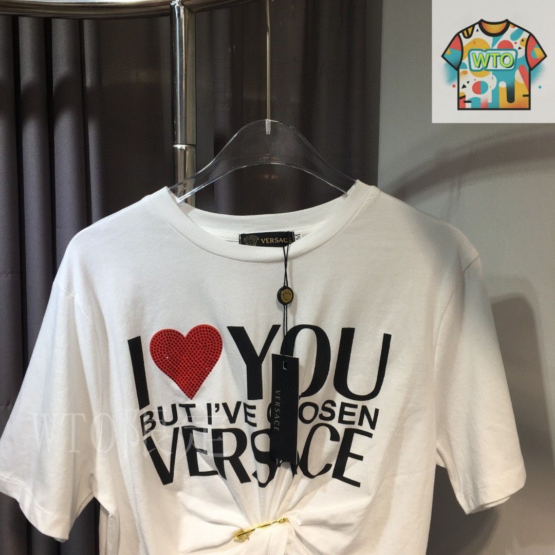 関税送料込★VERSACE I Love You Tシャツ Versace Men's 
