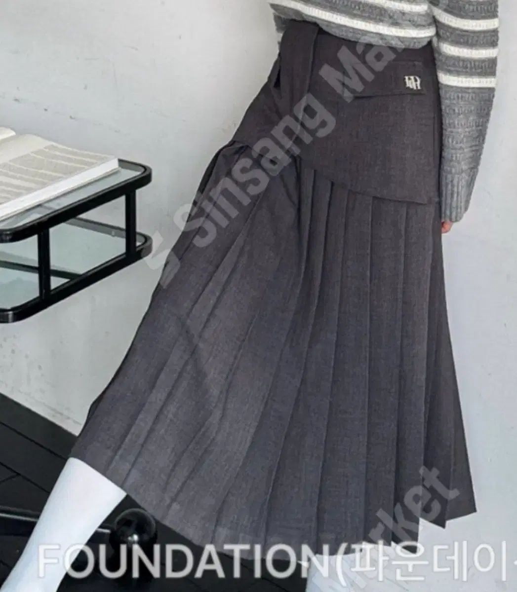 ファンデーション ウールスカート プリーツスカート Mサイズ NICORILABO_COM