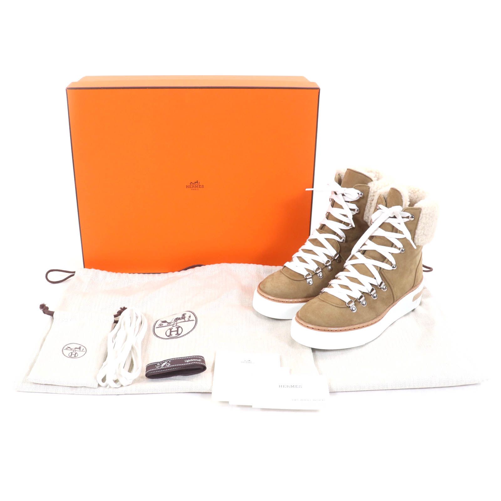 未使用品☆HERMES エルメス 22AW フロコン レースアップ