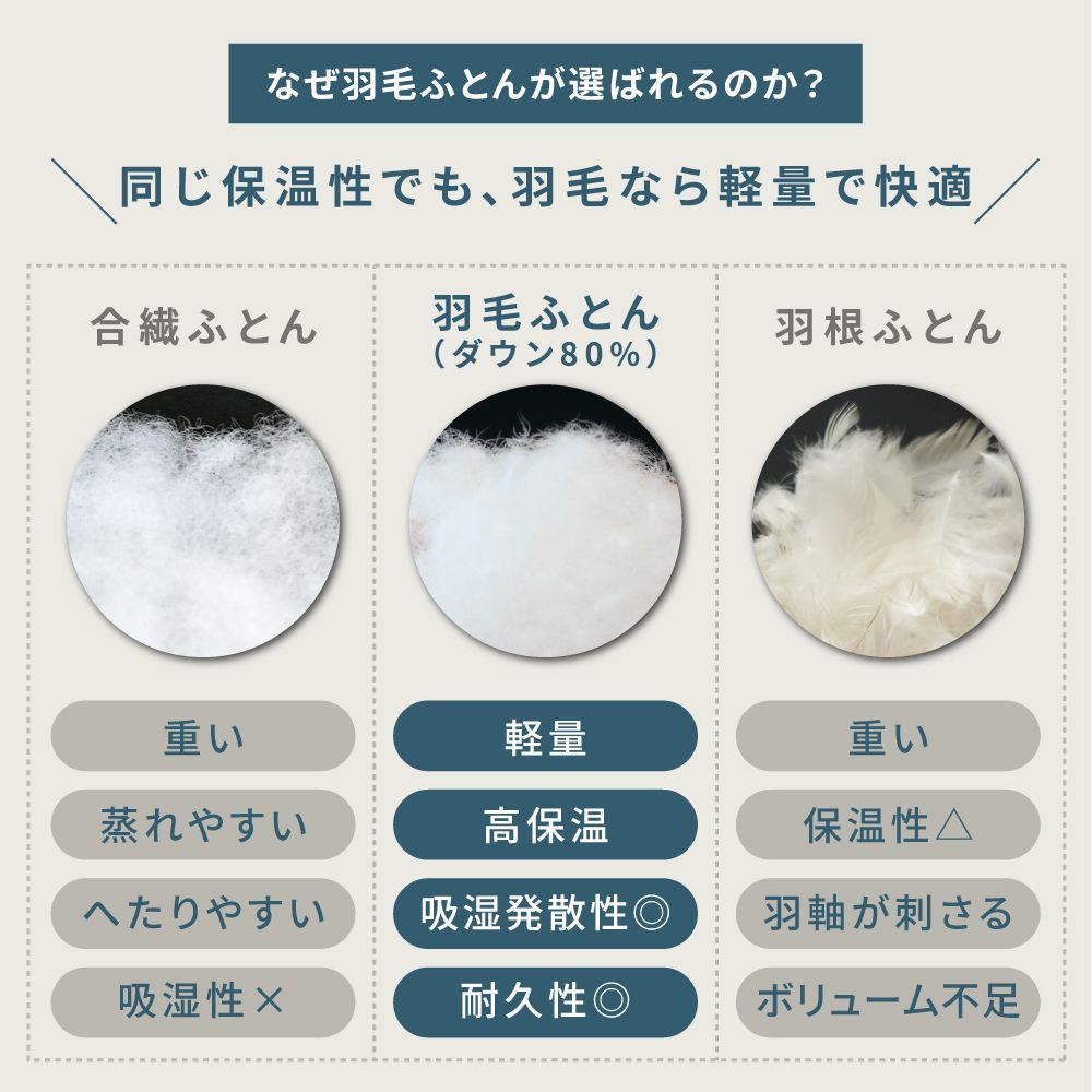 丸八真綿 羽毛寝具3点セット リサイクルダウン 80％ 1.1kg 4層敷き布団 ボリューム 掛け布団 枕 シングル ミライクルダウン 立体キルト 防ダニ加工 敷きふとん 掛けふとん 抗菌防臭 厚み 10cm 寝具セット 来客用 おすすめ MARWIL-DEMENAGEMENTS_CH