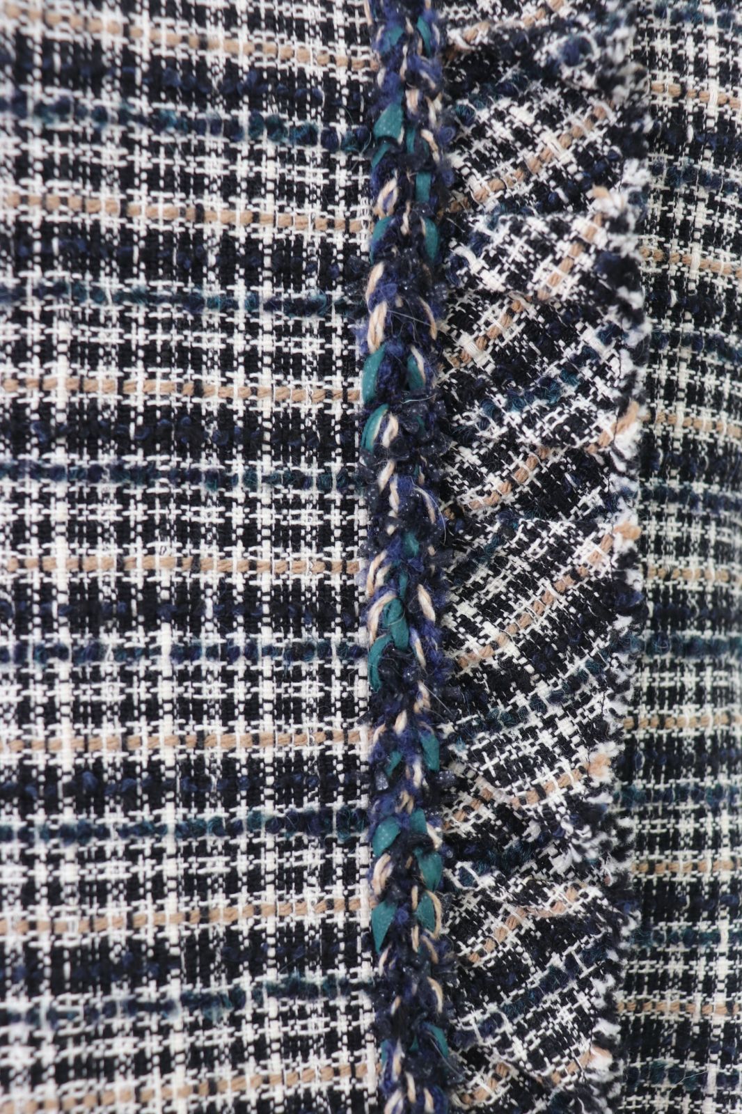 Rene 半袖ツイードワンピース 6936150 2019年商品 ルネ 紺/ネイビー  