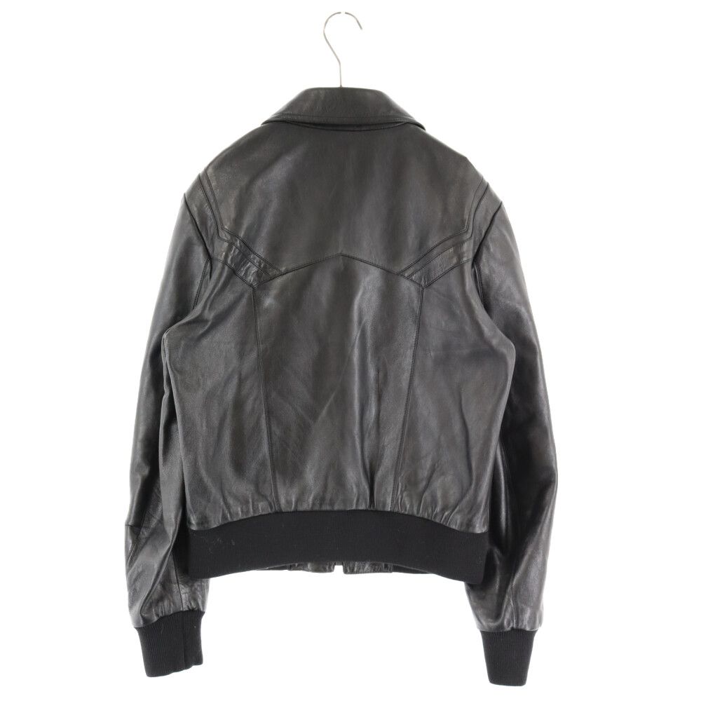 CELINE (セリーヌ) 23SS ソフトラムスキンレザージャケット ブラック