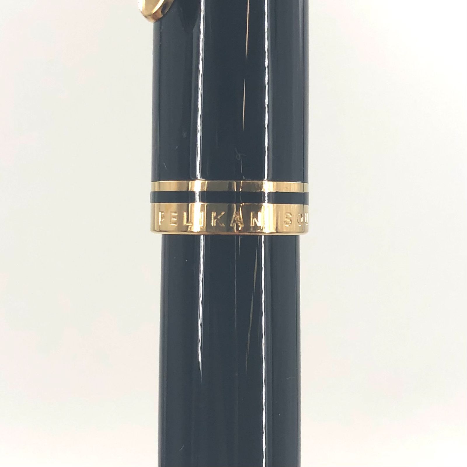 PELIKAN ペリカン 万年筆 SOUVERAN GERMANY スーベレーン ブラック ペン先 14C 585 F 刻印【ND-677】 -  メルカリ