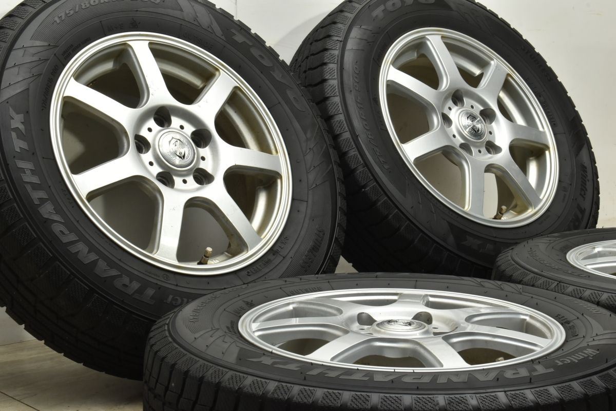 スタッドレス トレファー 15in 5.5J 46 PCD114.3 トーヨー ウィンタートランパスTX 175 80R15 パジェロミニ テリオスキッド