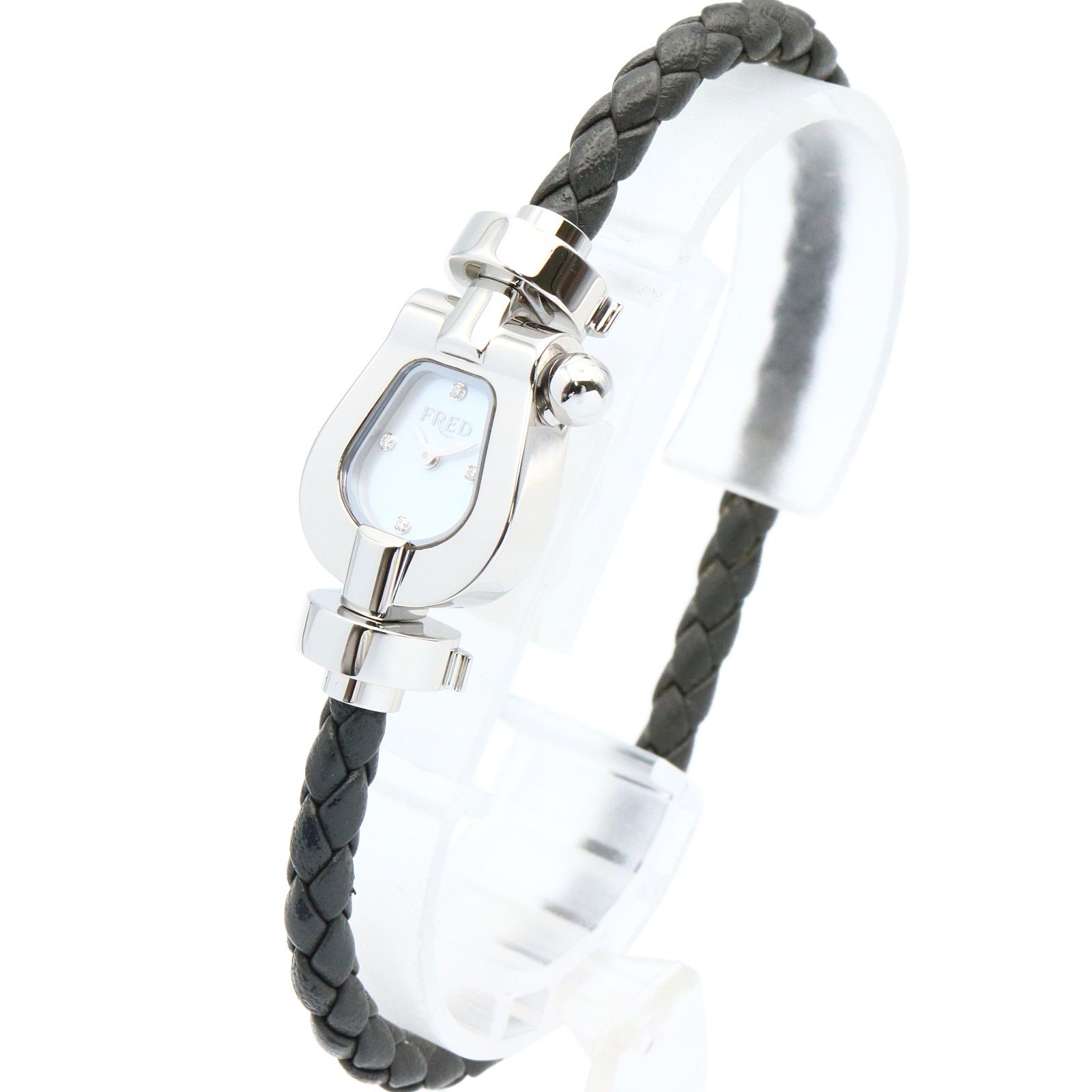 フレッド FRED 腕時計 フォース10 FD070110 ホワイトシェル ステンレス  