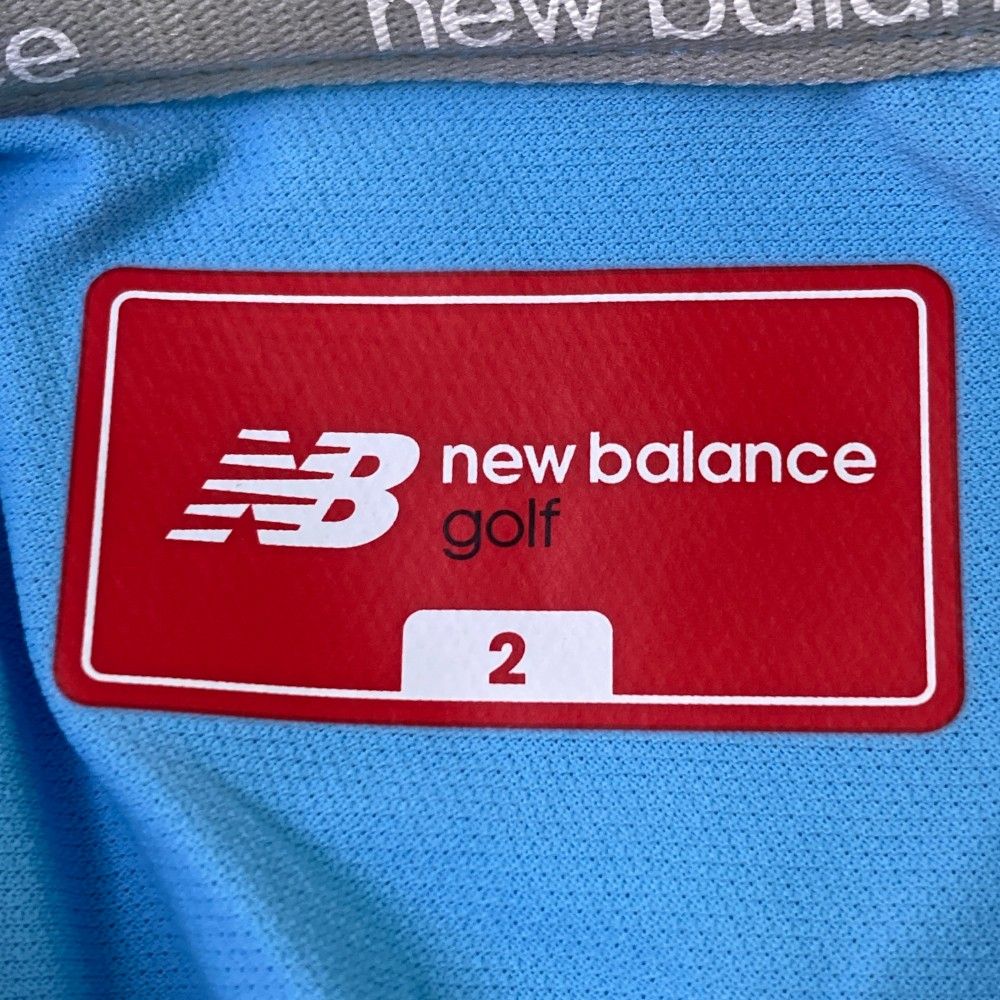 サイズ：2 NEW BALANCE GOLF ニューバランス 2024年モデル 半袖ポロシャツ  ブルー系 [240101437503] ゴルフウェア レディース ストスト サイズ：2 NEW BALANCE GOLF ニューバランス 2024年モデル 半袖