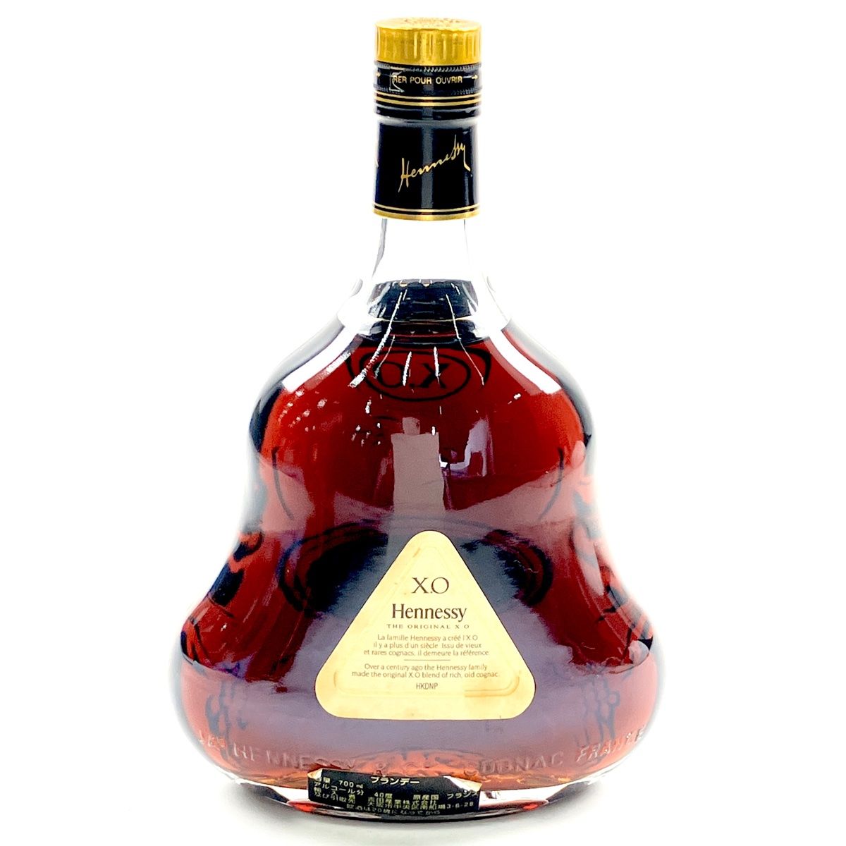 ヘネシー Hennessey X.O 金キャップ クリアボトル 【公式通販】