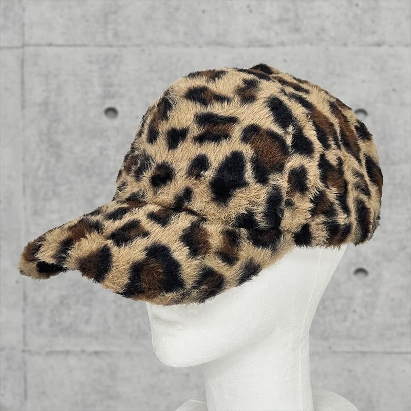 ヒョウ柄 キャップ CAP 帽子 ひょう柄 ボア レディース ユニセックス