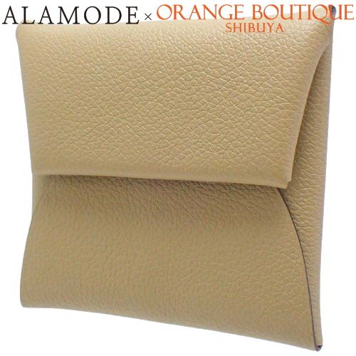 HERMES エルメス コインケース バスティア ベージュマルファ エバーカラー(エヴァーカラー) シルバー金具 W刻印 新品
