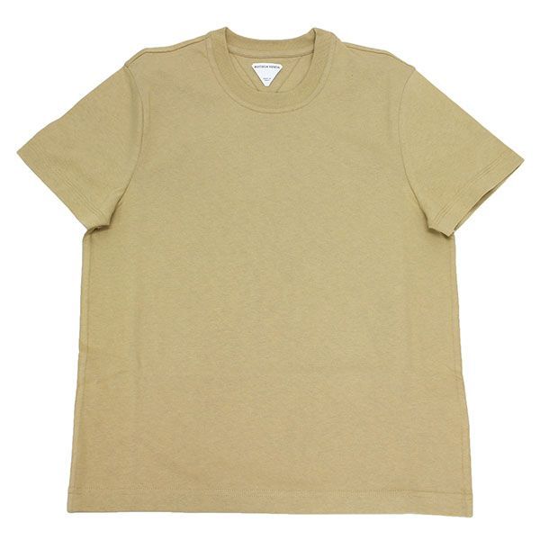 BOTTEGA VENETA - BOTTEGA VENETA ボッテガヴェネタ ワンポイント刺繍クルーネックTシャツ 649060 VF1U0 ベージュ系 S ボッテガ・ヴェネタ BOTTEGA VENETA レディース ワンポイントロゴ
