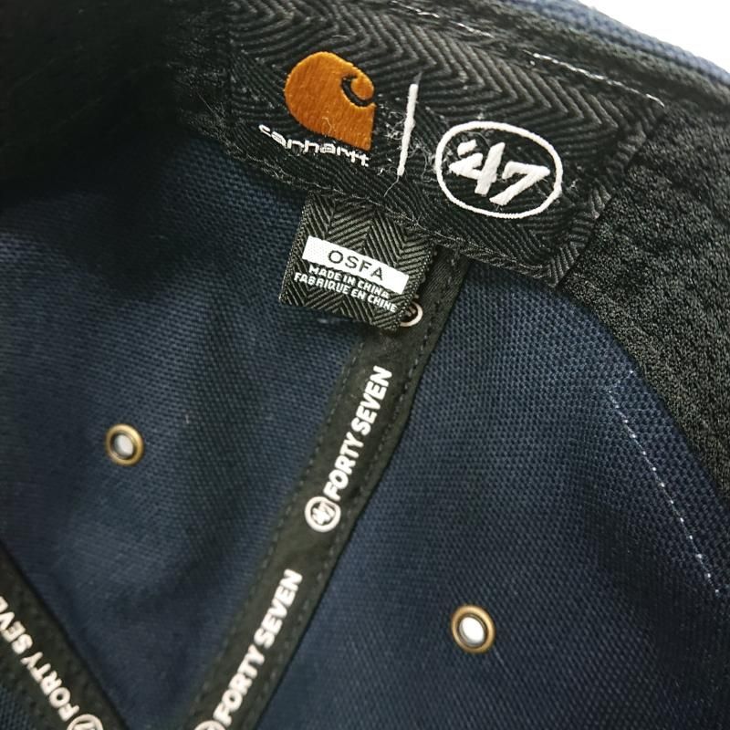 Carhartt カーハート 帽子 キャップ 47BRAND × CARHARTT Los Angeles Dodgers キャップ ネイビー