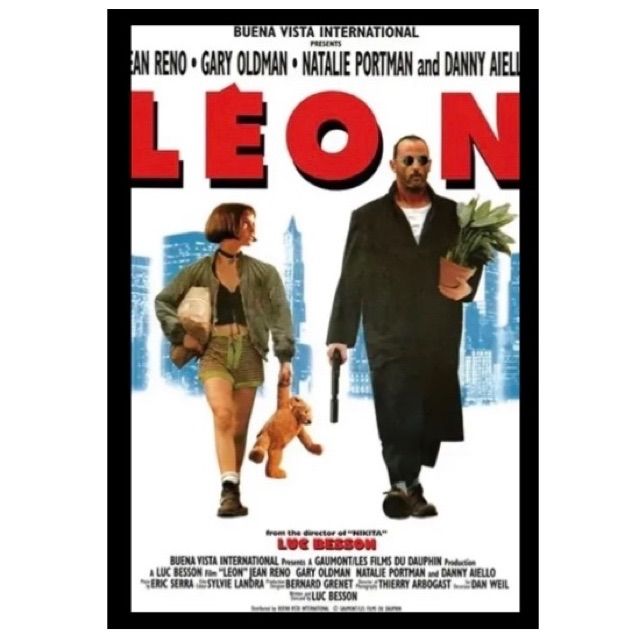 487A4レオン LEON 映画 ポスター ジャン・レノ レプリカポスター