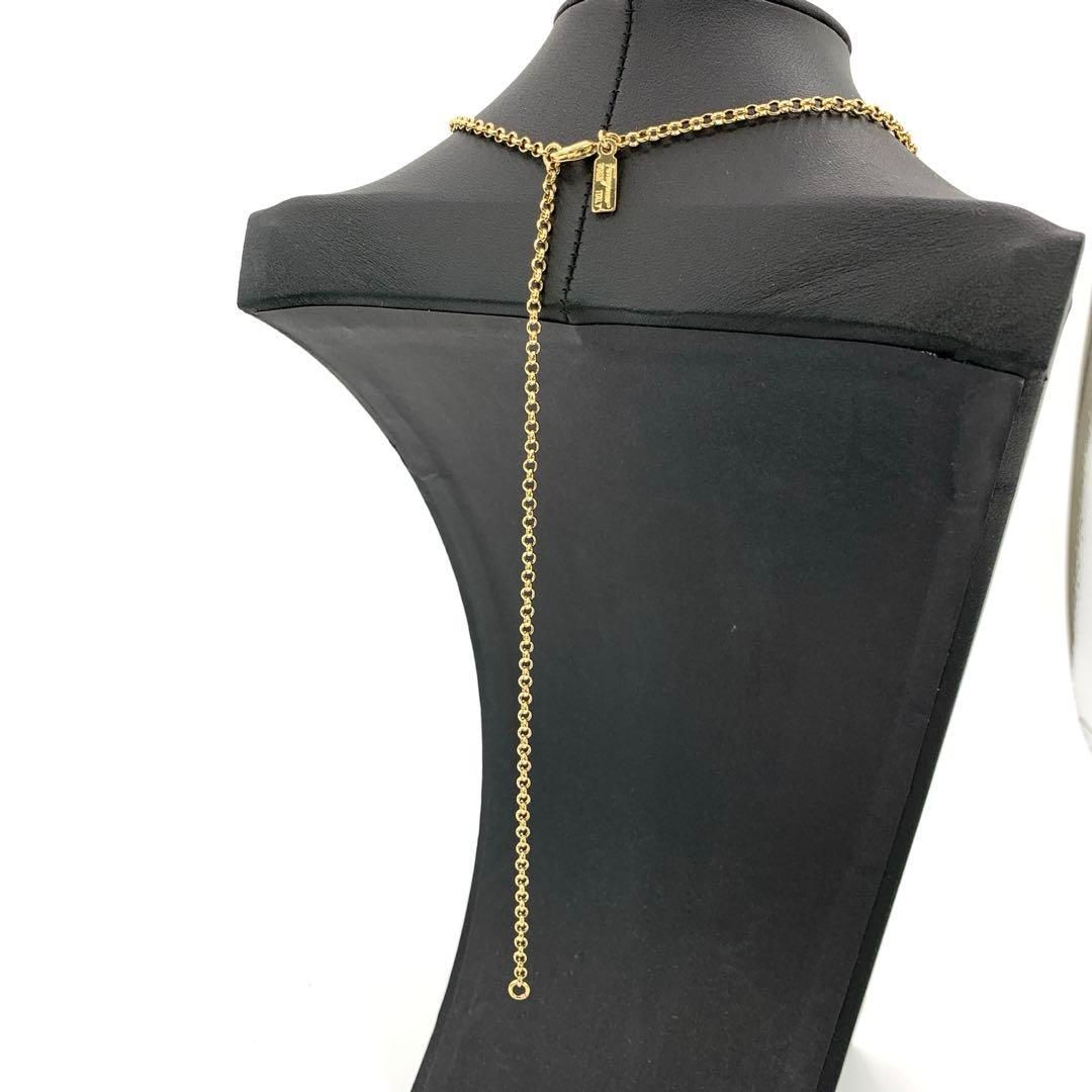 希少 Ferragamo フェラガモ ネックレス ガンチーニ りぼん ゴールド 