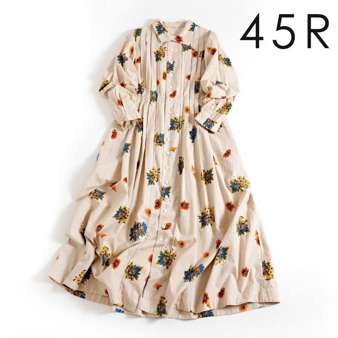 マーガレットプリントのドレス ワンピース