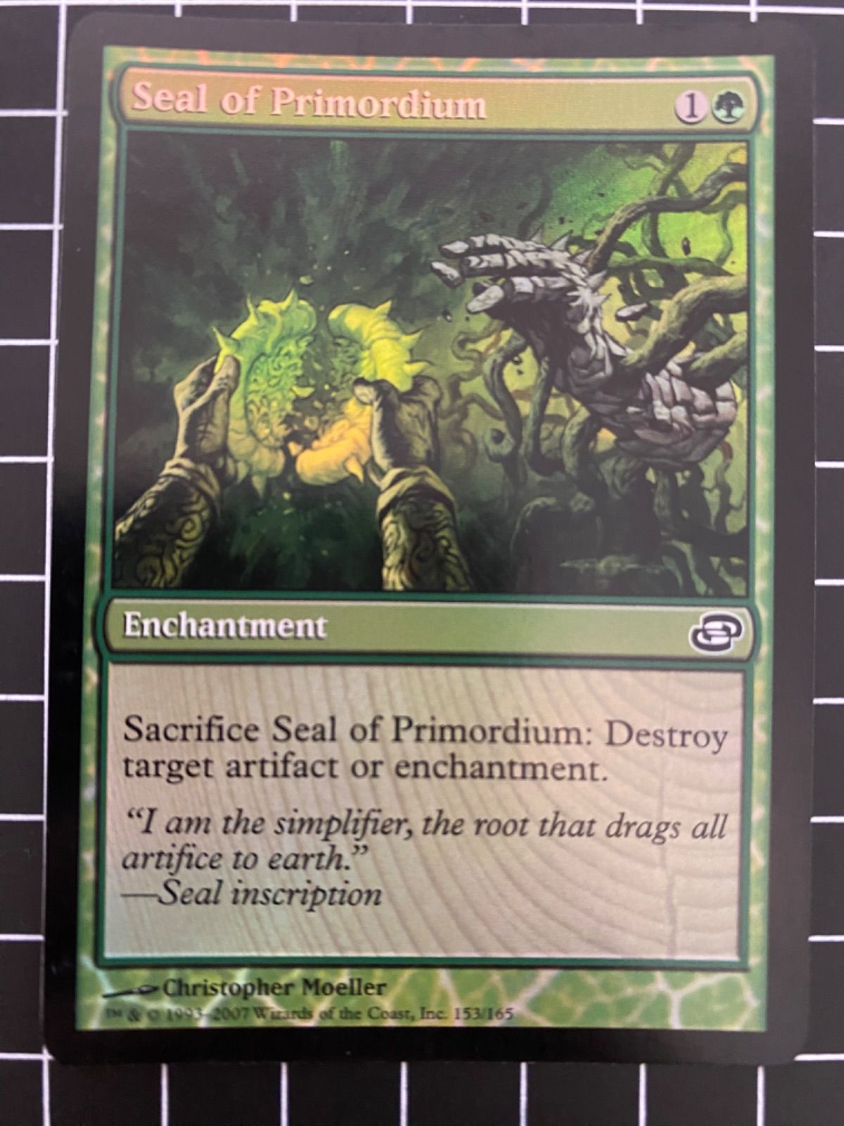 Mtg シングル: Seal of Primordium (原基の印章) Foil版 次元の