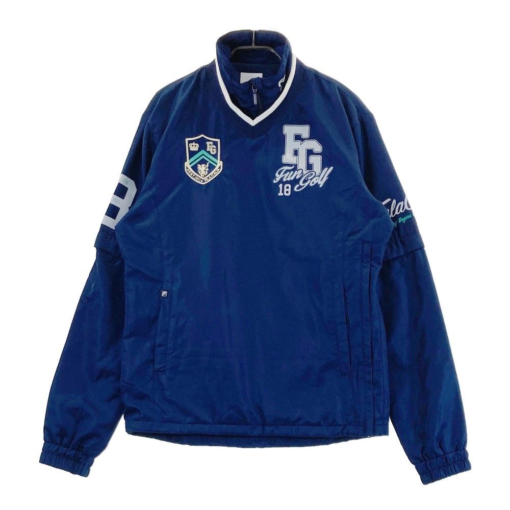 サイズ：M FILA GOLF フィラゴルフ  2WAY 長袖ジャケット  ネイビー系 [240101441013] ゴルフウェア メンズ ストスト サイズ：M FILA GOLF フィラゴルフ 2WAY 長袖ジャケット