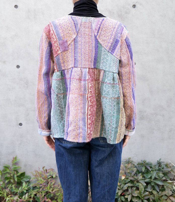 Vintage Kantha quilt Rabari jacket K / ビンテージ カンタキルト ラ