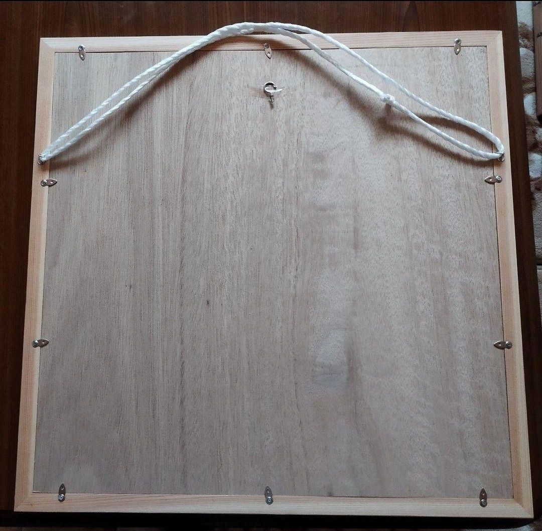 137 麻の葉組子 木製額縁