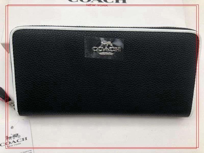 コーチ 長財布 COACH 財布 ブラックマルチ シグネチャー ...