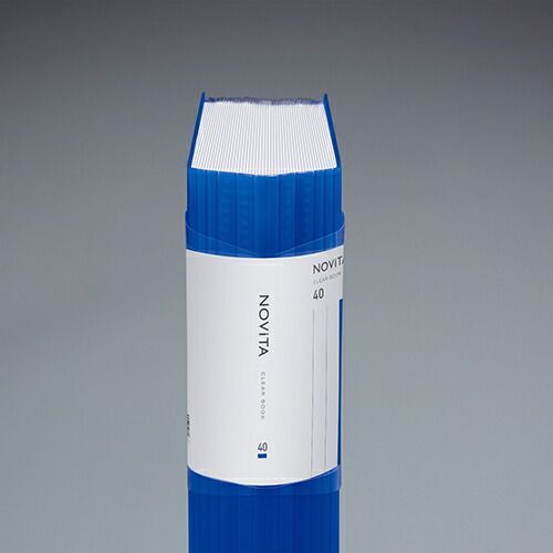 まとめ コクヨ クリヤブック ノビータ 固定式 40P ライトグリーン ﾗ-NV40LG ×10セット